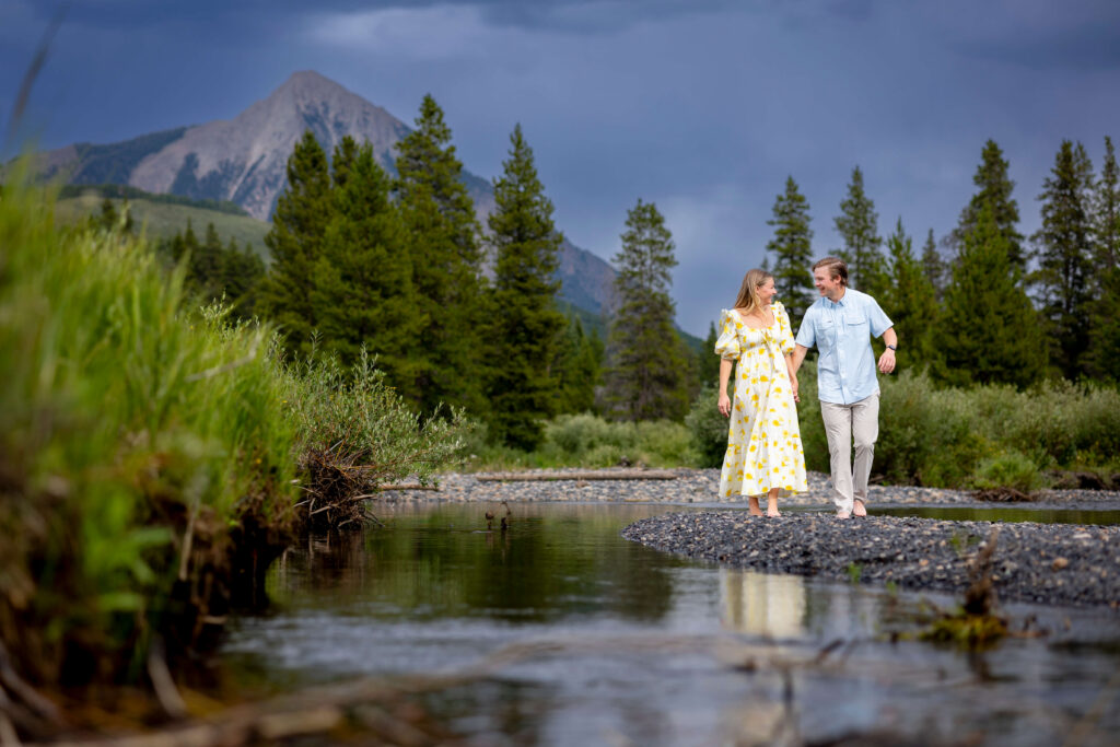 Engagement Photos by the Slate River