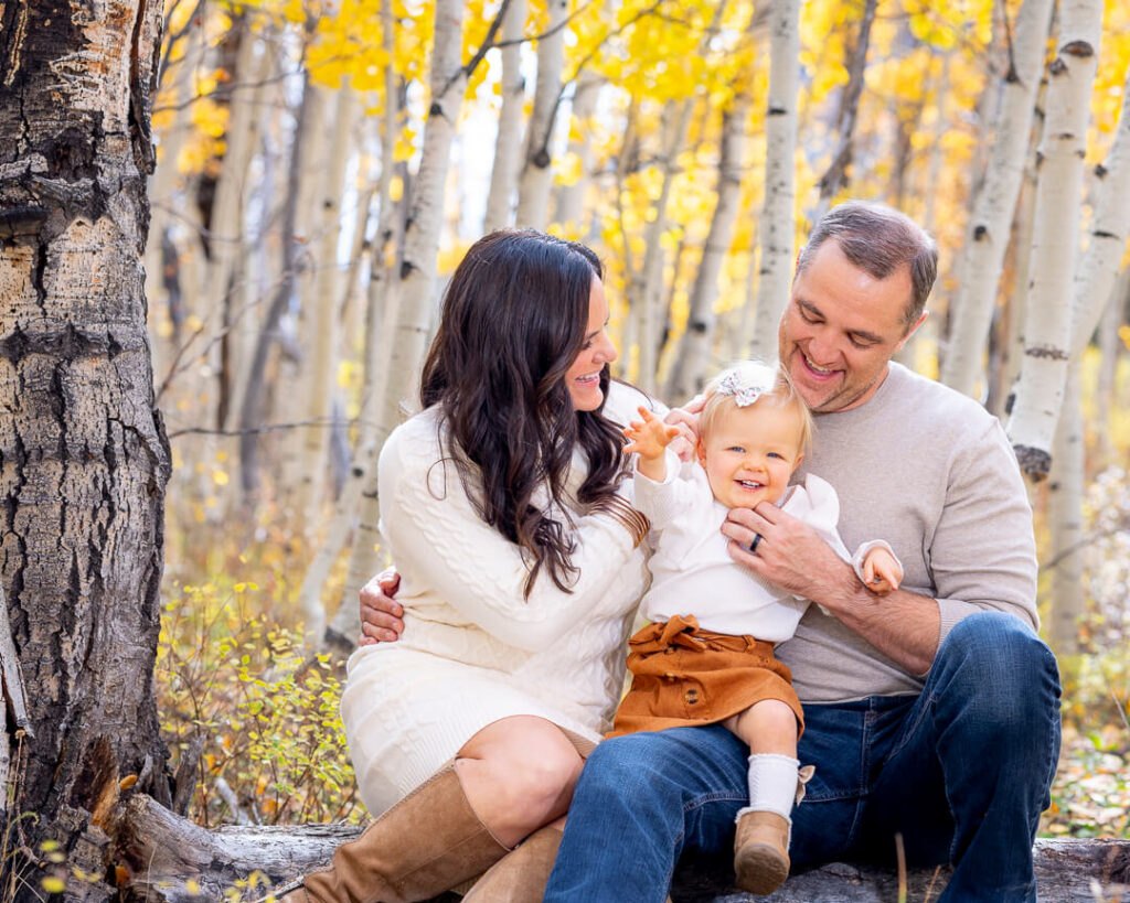 family photography in Crested Butte in the fall foliage